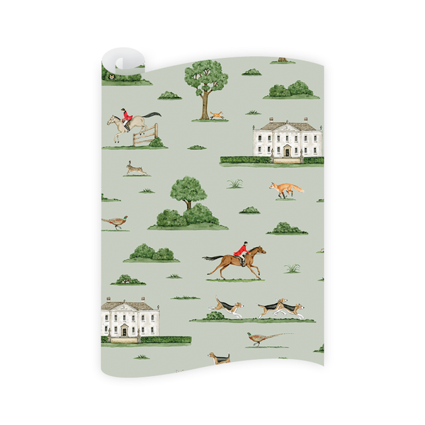 Fox Hunt Wrapping Paper Roll