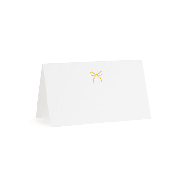Gold Bow Place Card