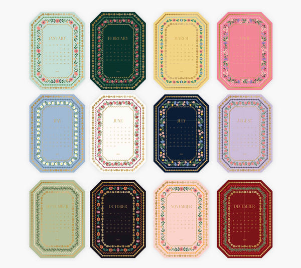 2026 Wildwood Brass Easel Desk Calendar