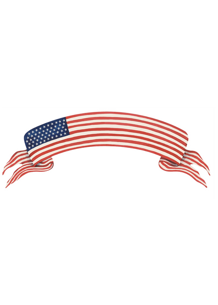 American Flag Table Banner Place Cards
