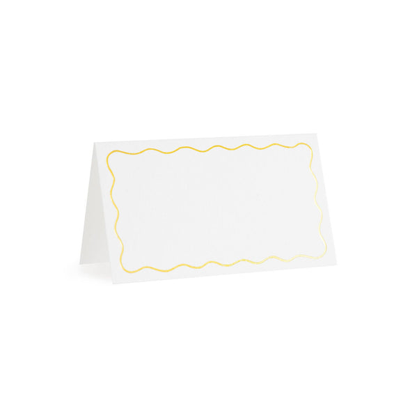 Gold Scallop Place Card