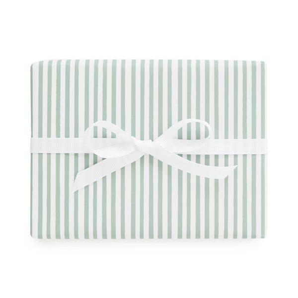 Green Painted Stripe Wrapping Paper