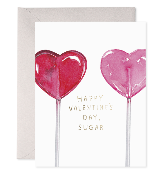 Heart Lollipops Greeting Card