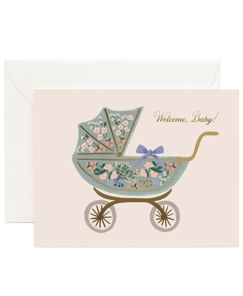 Floral Pram Card