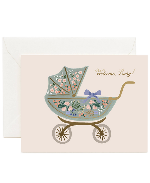 Floral Pram Card