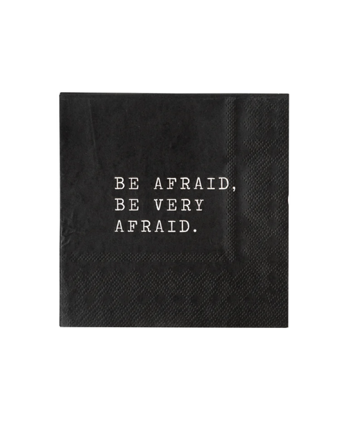 Be Afraid Cocktail Napkin