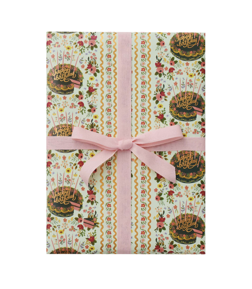 Floral Cake Continuous Roll
