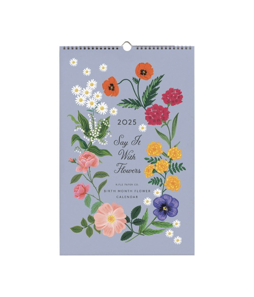 2025 Say It With Flowers Wall Calendar