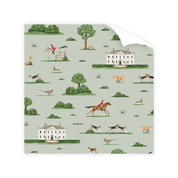 Fox Hunt Wrapping Paper Roll