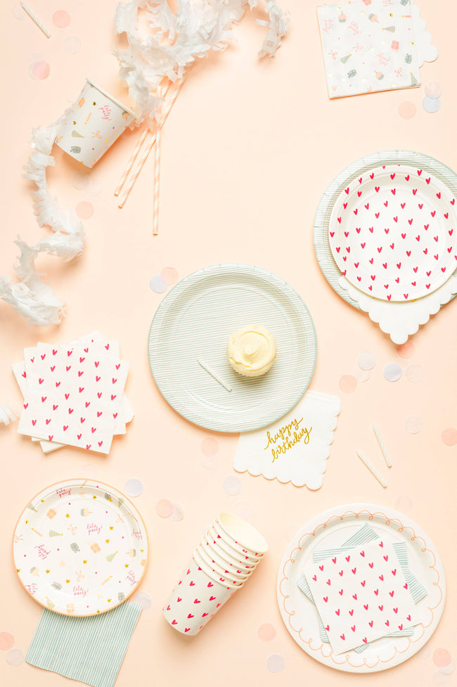 Blue Stripe Dinner Plates