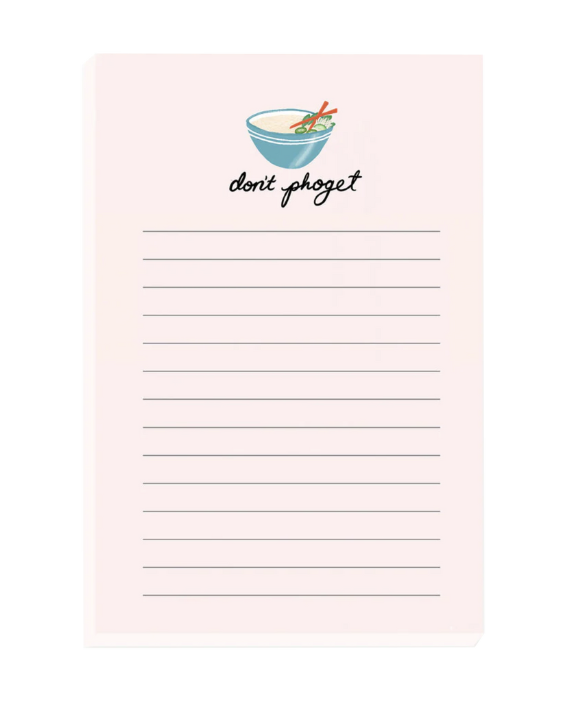 Don't Pho-Get Notepad