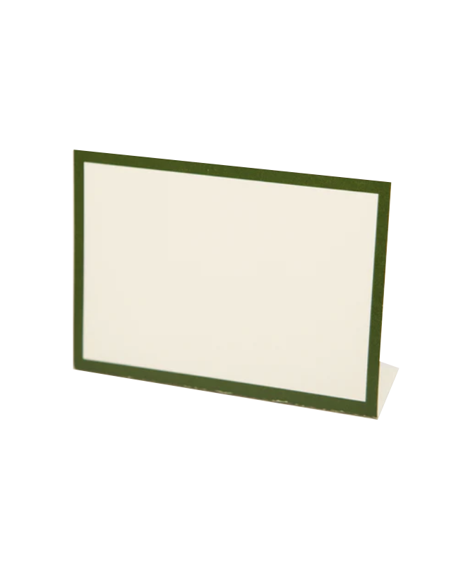 Frame Place Cards - Dark Green (Bottom Fold)