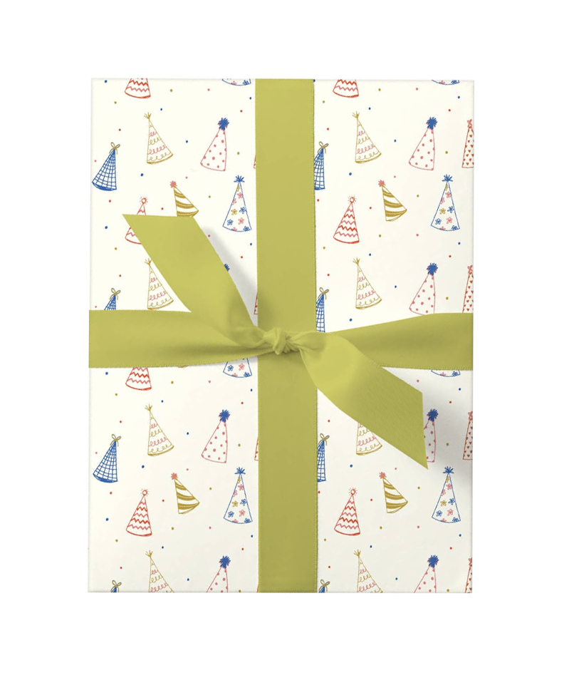 Party Hat Wrapping Paper Sheets