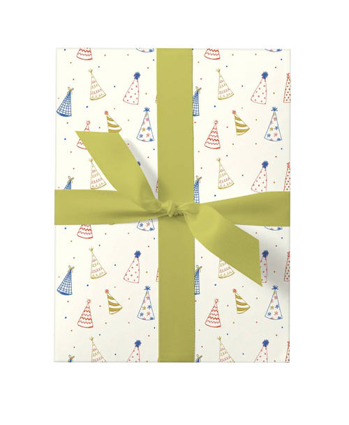 Party Hat Wrapping Paper Sheets