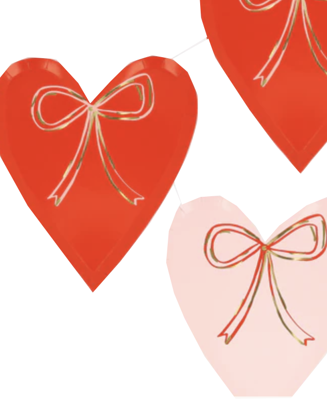 Heart with Bow Plates