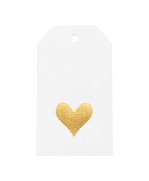 Gold Heart Gift Tag