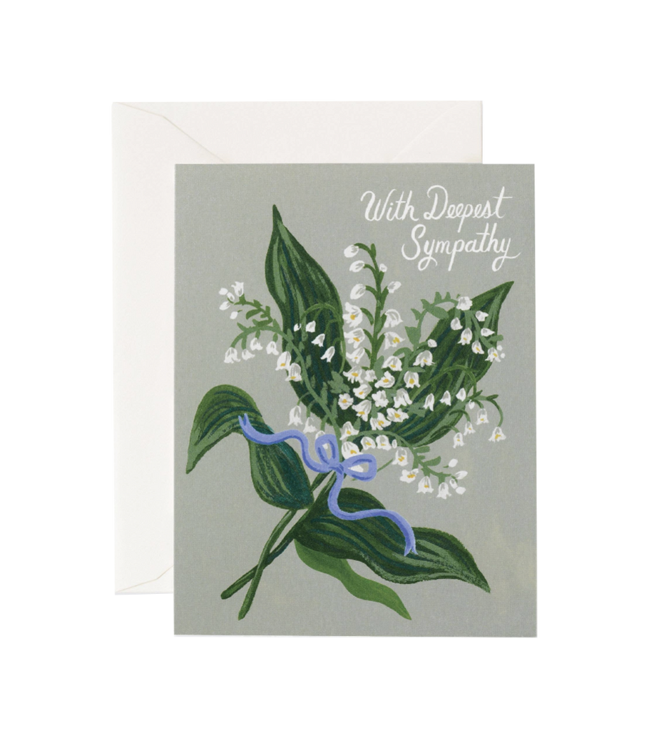 Lily of the Valley Sympathy Card