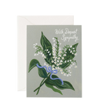 Lily of the Valley Sympathy Card