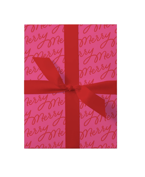 Merry Script Wrapping Sheets