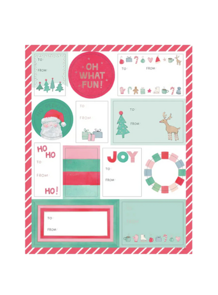 Merry Motif Gift Labels