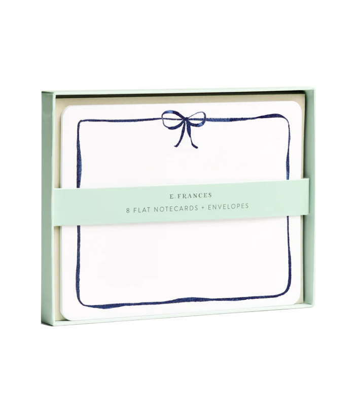 Navy Bow Flat Notes