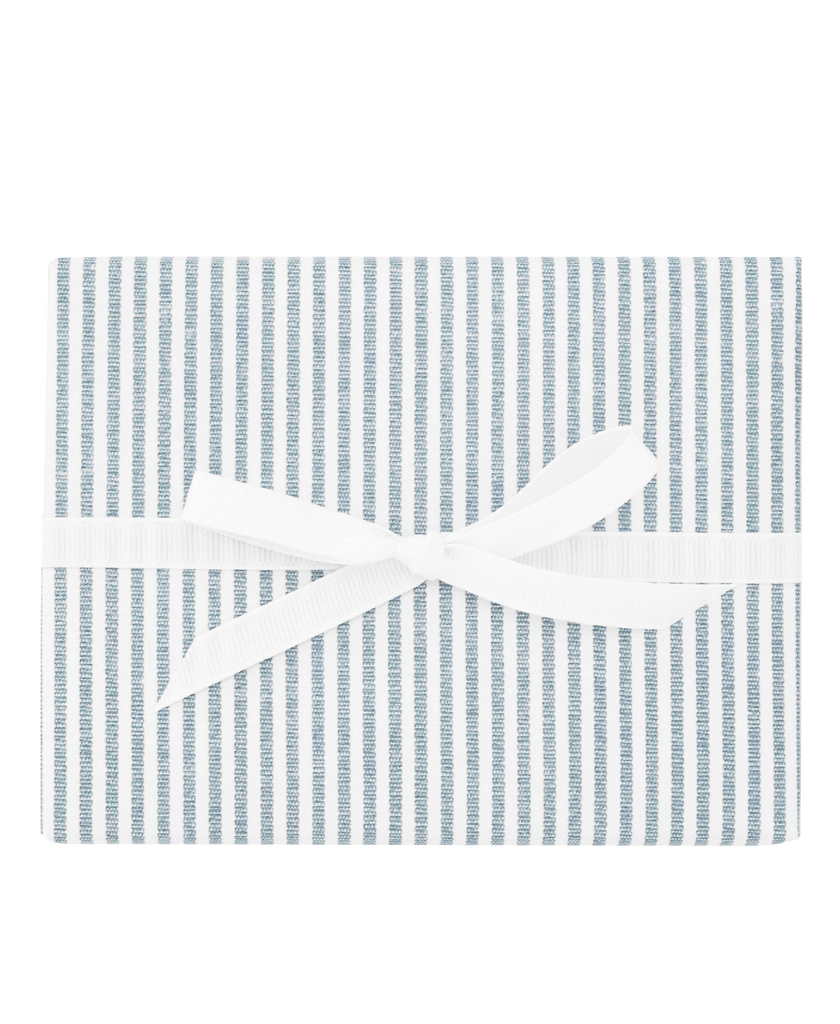 Navy Ticking Stripe Wrapping Paper Sheets