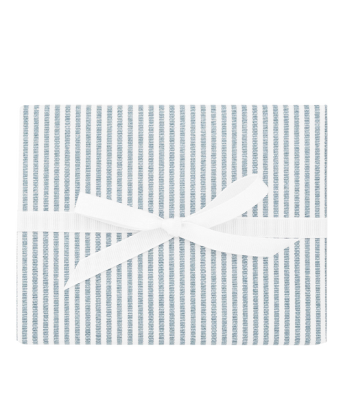 Navy Ticking Stripe Wrapping Paper Sheets