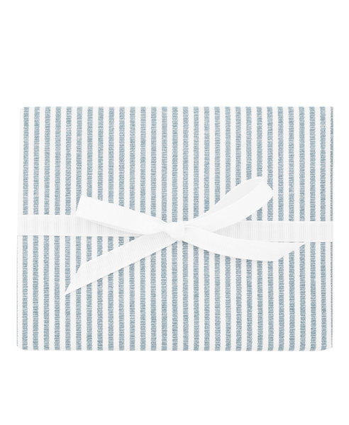 Navy Ticking Stripe Wrapping Paper Sheets