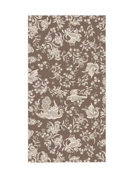 Brown Regal Peacock Guest Napkin