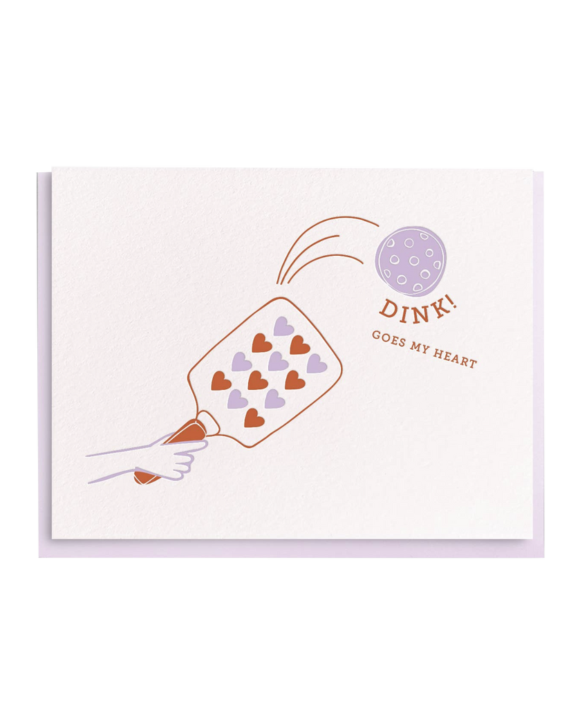 Pickleball Valentine Greeting Card