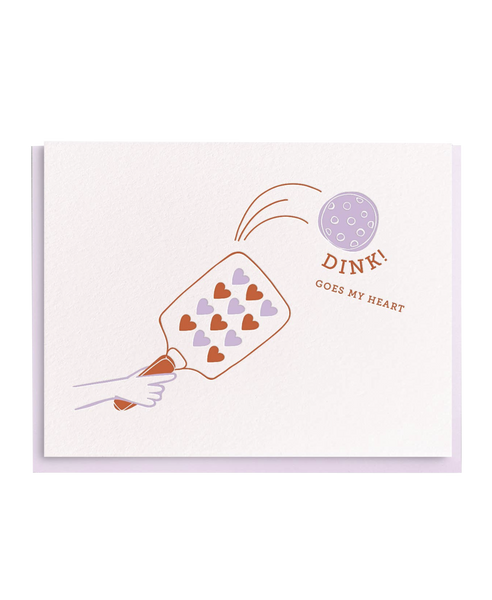 Pickleball Valentine Greeting Card