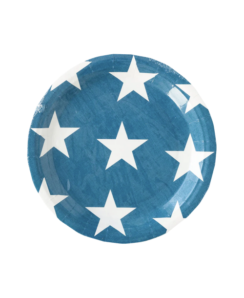 Navy Star Dinner Plate
