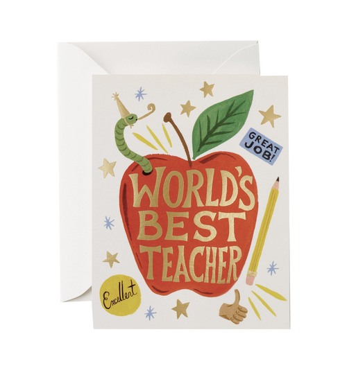 World's Best Teacher Card