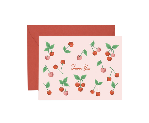 Cherries Thank You Card