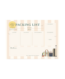 Traveler's Packing List Notepad