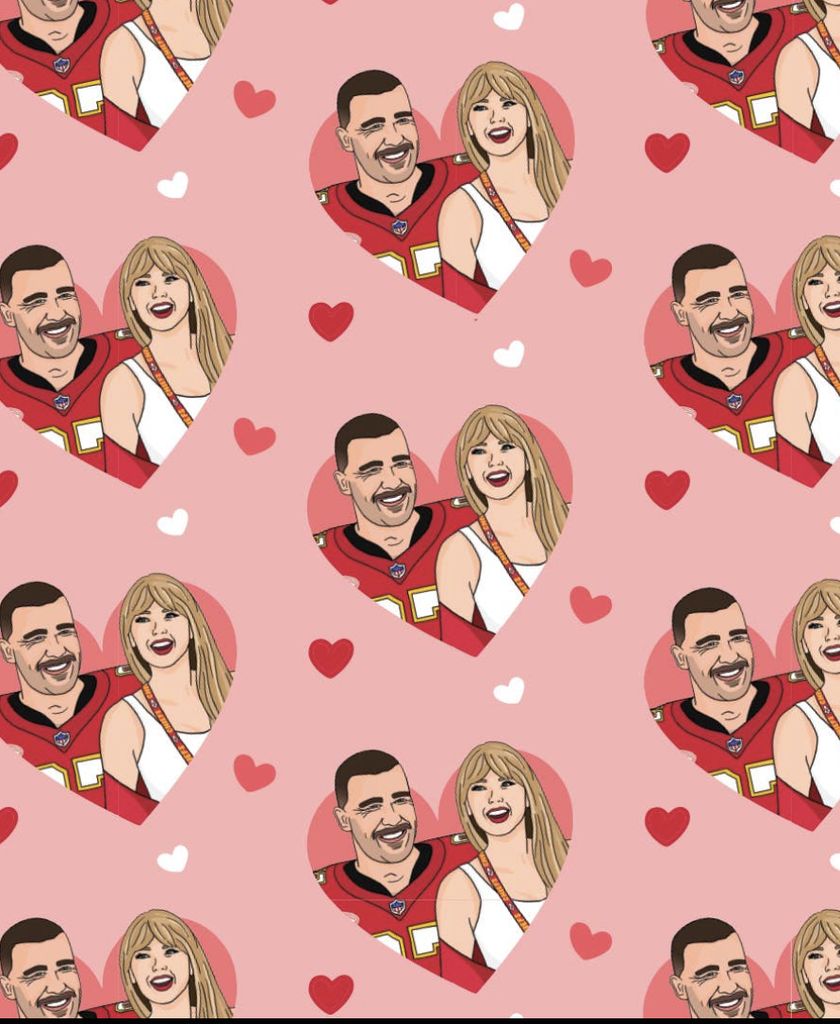 Taylor Travis Love Valentine's Wrapping Paper
