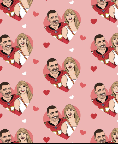 Taylor Travis Love Valentine's Wrapping Paper