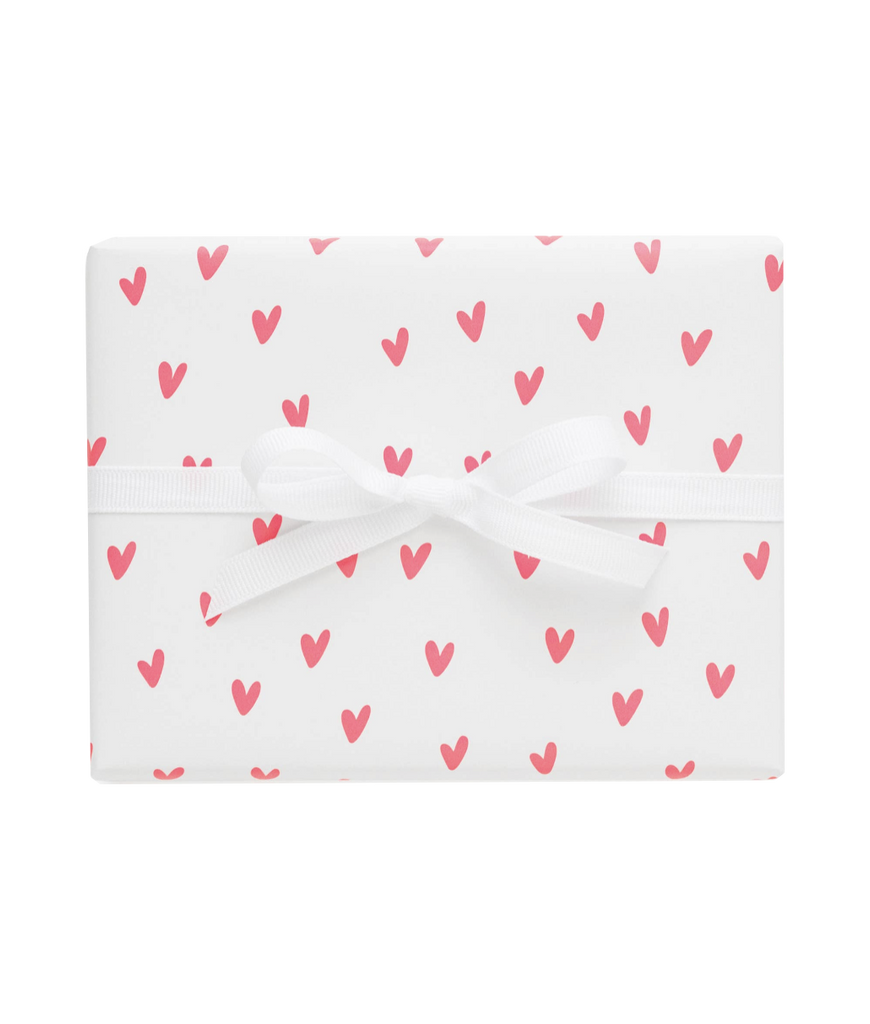 Neon Heart Wrapping Paper Sheets