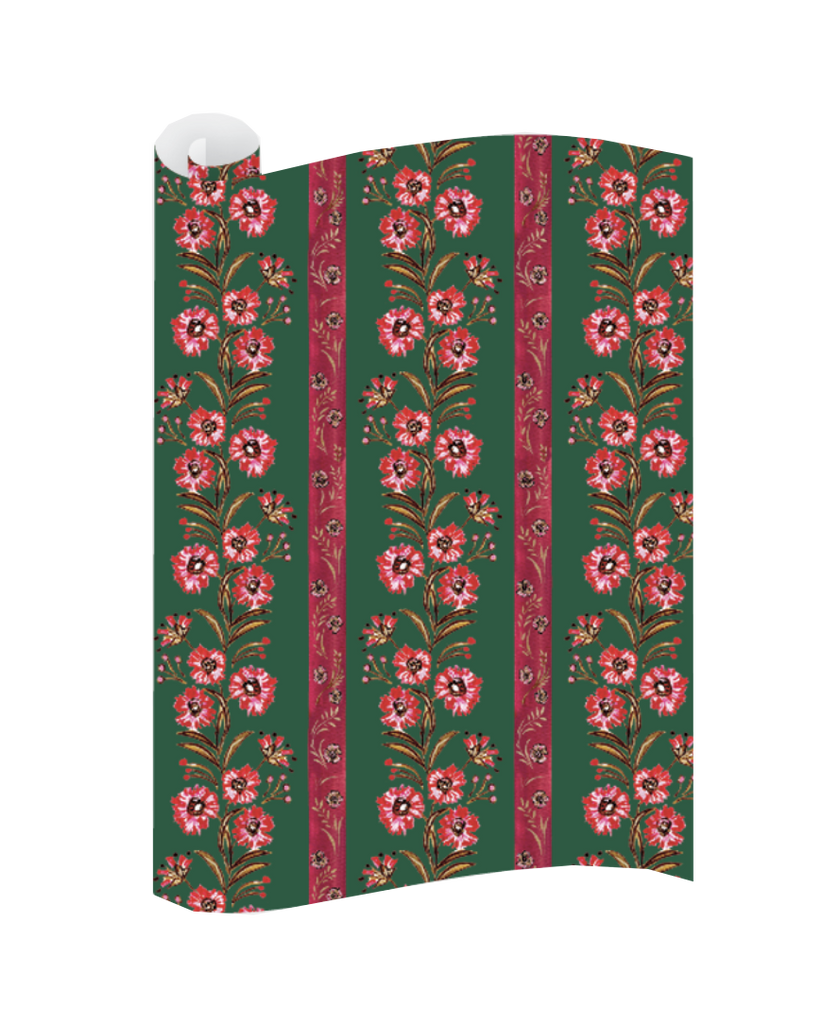 Ruby Vine Wrapping Paper Sheets