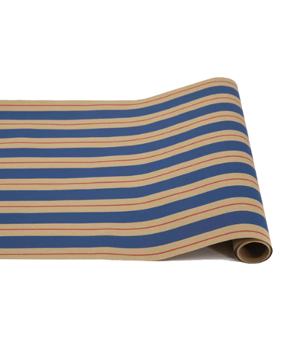 Awning Stripe Runner - Kraft, Navy & Red
