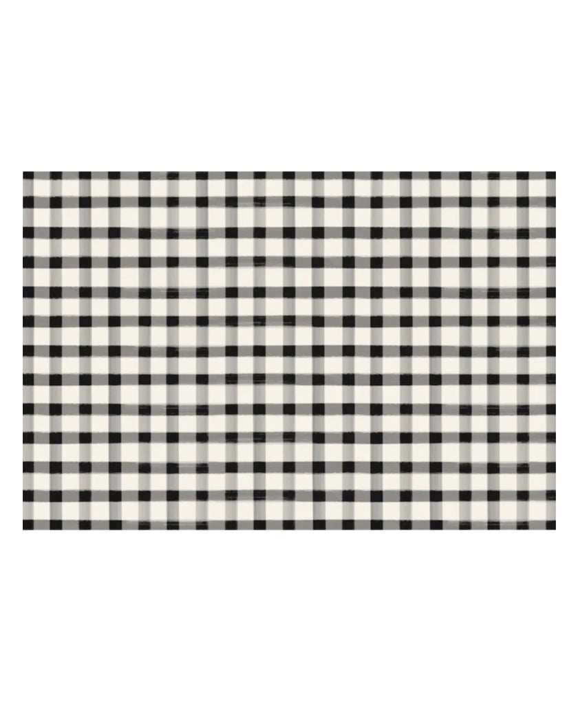 Black Check Placemat