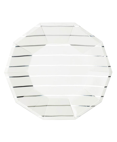 Frenchie Large Plates - Silver