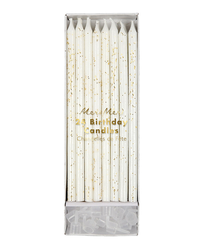 Glitter Candles - Gold