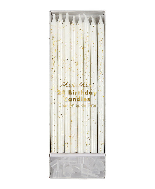 Glitter Candles - Gold