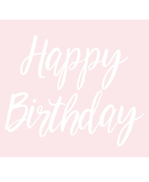 Happy Birthday Script Banner