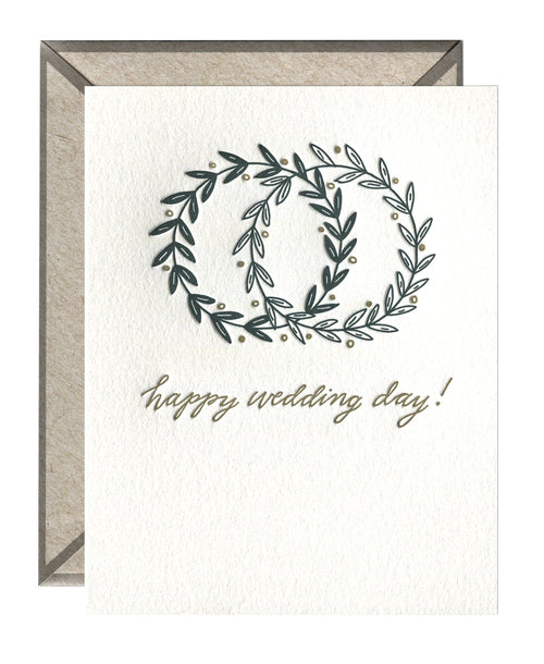 Happy Wedding Day Wreath