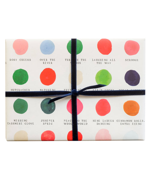 Holiday Color Palette Gift Wrap