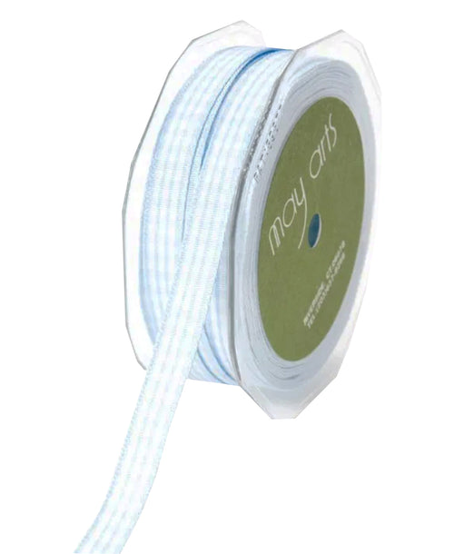 Light Blue Checkered Ribbon