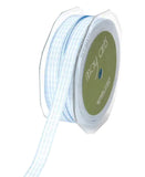 Light Blue Checkered Ribbon