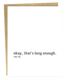 Long Enough